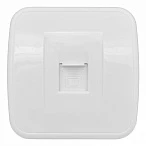EKF Basic Минск Белый Розетка RJ-45, 1А, 120В, ОП