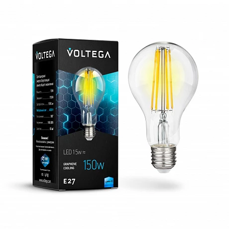 Voltega VG10-A1E27cold15W-F ЛОН Е27 4000К 15W Графен