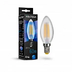 Voltega VG10-C2E14cold6W-F Свеча матовая  Е14 4000К 6W