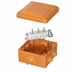 DKC Коробка пластиковая FS с кабельными вводами и клеммниками, IP55,100х100х50 мм, 5р, 450V, 10A, 6 мм2