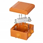 DKC Коробка пластиковая FS с кабельными вводами и клеммниками, IP55, 100х100х50 мм, 5р, 450V, 20A, 10 мм2