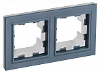 IEK BRITE Рамка 2-местная IP44 РУ-2-БрМ-44 маренго