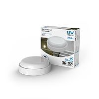 Gauss Светильник ЖКХ UNIVERSAL круг 15W 1200lm 6500K 160-260V IP65 D160*53 белый LED