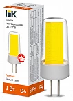 IEK Лампа LED COB капсула 3Вт 230В 3000К керамика G4