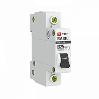 EKF Basic ВА 47-29 Автоматический выключатель  (B) 1P  25А 4,5кА