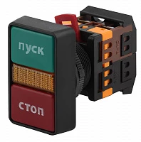 ЭРА Кнопка РPВВ-30N "Пуск-Стоп" d30мм неон/240В 1з+1р (10/200/3200)
