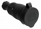 IEK OMEGA РБп13-1-0м Розетка с защитной крышкой переносная IP44