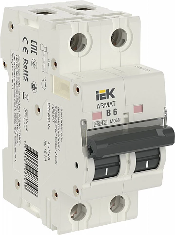 IEK ARMAT Автоматический выключатель M06N 2P B 6А