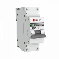 EKF PROxima ВА 47-100 Автоматический выключатель  (С) 1P 25А 10kA