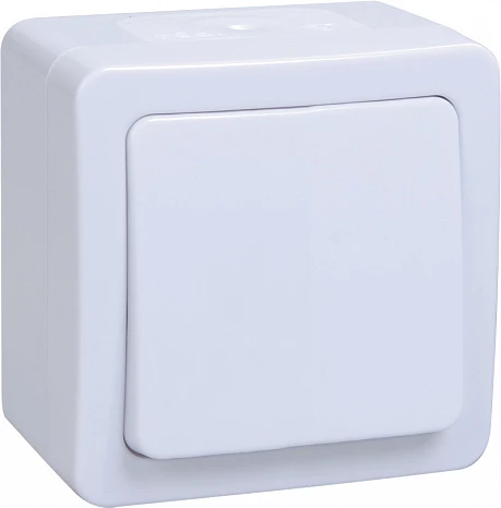 IEK GERMES PLUS ВСп20-1-0-ГПБ выкл 1кл проход. о/у IP54 (цвет клавиш: белый)