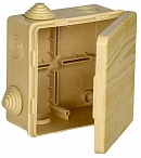 IEK Коробка расп. КМ 100х100х50мм о/к IP54 8 вв. сосна
