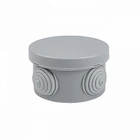 EKF PROxima Коробка распаячная КМР-040-038 с крышкой наружная (65х40) 4 мембранных ввода IP54 розничный стикер