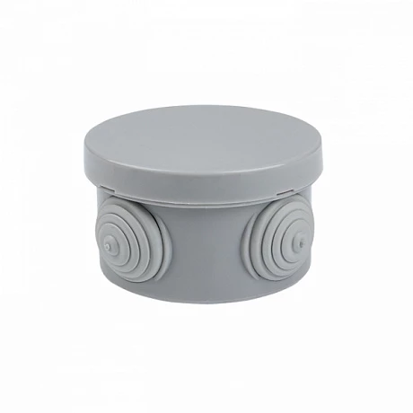 EKF PROxima Коробка распаячная КМР-040-038 с крышкой наружная (65х40) 4 мембранных ввода IP54 розничный стикер