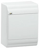 IEK PRIME Корпус пластиковый навесной ЩРН-П-4 белый/белая дверь IP41