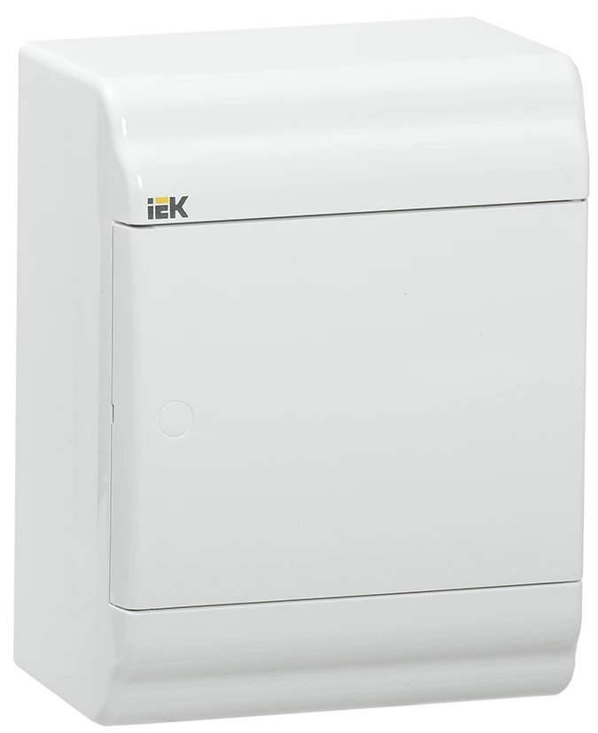 IEK PRIME Корпус пластиковый навесной ЩРН-П-4 белый/белая дверь IP41