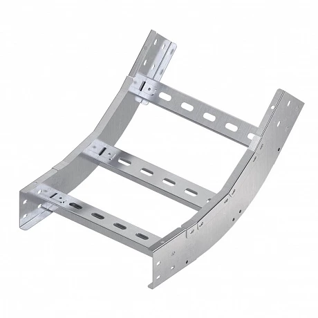 DKC Угол лестничный вертикальный внутренний 45 градусов 100х800, R600, цинк-ламельный