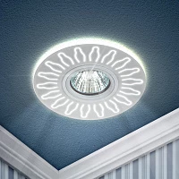 ЭРА DK LD31 WH Белый Светильник декор cо светодиодной подсветкой MR16, 220V, max 11W