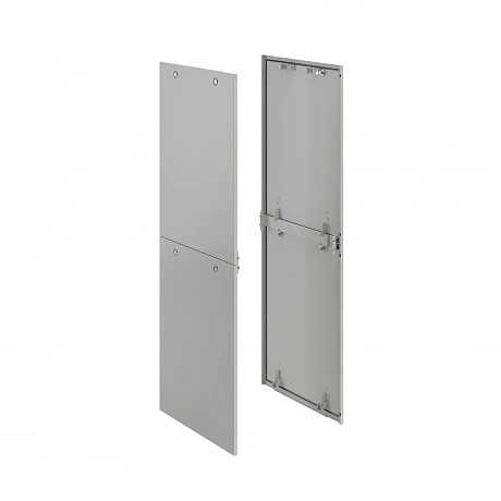 DKC Панель двухсекционная для напольных 19" IT-корпусов ДКС, 2 шт, 2200x800 RAL7035