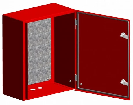 EKF PROxima Щит с монтажной панелью ЩМПг- 80.60.25 (ЩРНМ-4) RAL 3001 IP54