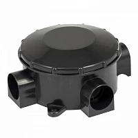 EKF PROxima Коробка распаячная КМР-040-040б трехрожковая черная (70х35)