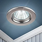 ЭРА ST1 CH Хром Светильник штампованный MR16,12V/220V, 50W