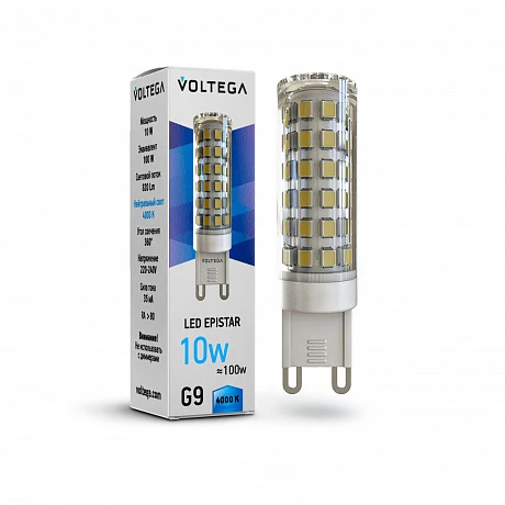 Voltega VG9-K1G9cold10W Капсула G9 4000К 10W
