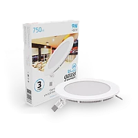Gauss Светильник Slim круг 9W 750lm 6500K 180-265V IP20 монтаж Ø130 145*22 LED