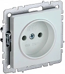 IEK BRITE Розетка 1-местная без заземления без защитных шторок 10А РС10-1-0-БрЖ жемчуг