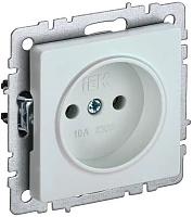IEK BRITE Розетка 1-местная без заземления без защитных шторок 10А РС10-1-0-БрЖ жемчуг