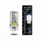 Gauss Лампа G4 12V 3W 240lm 4100K силикон LED