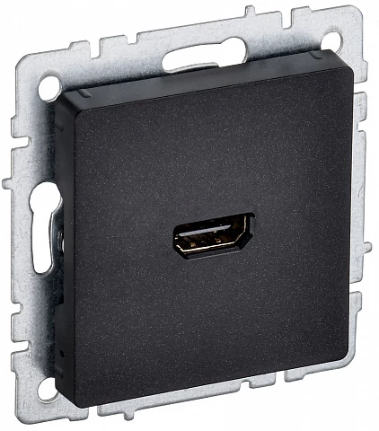 IEK BRITE Розетка HDMI РHDMI-0-БрЧ черный