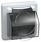 IEK VEGA РСбш10-3-ВБ Розетка 1-ая з/к з/ш кр. 16А IP44 ВЕГА белый