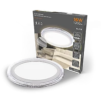 Gauss Светильник Bubbles круг 12+4W, 1200lm 3000K 180-265V IP20 монт Ø170 193*31мм 3 реж LED