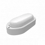 Gauss Светильник ЖКХ LITE овал 12W 980lm 6500K 200-240V IP65 160*90*46мм белый LED
