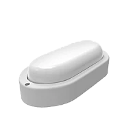 Gauss Светильник ЖКХ LITE овал 12W 980lm 6500K 200-240V IP65 160*90*46мм белый LED