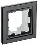 IEK BRITE Рамка 1-местная IP44 РУ-1-БрЧ-44 черный