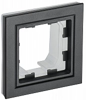 IEK BRITE Рамка 1-местная IP44 РУ-1-БрЧ-44 черный