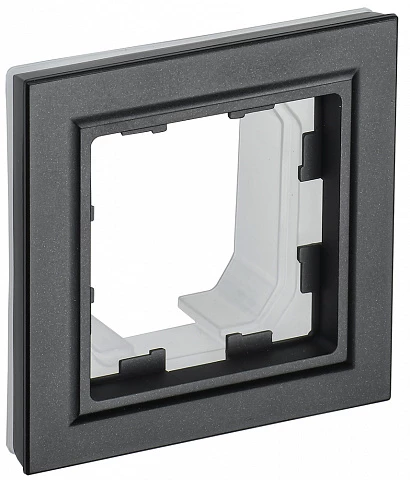 IEK BRITE Рамка 1-местная IP44 РУ-1-БрЧ-44 черный