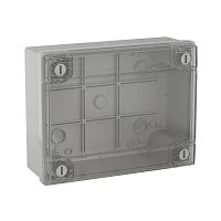 DKC Коробка ответвит. с гладкими стенками и прозрачной крышкой, IP56, 380х300х120мм