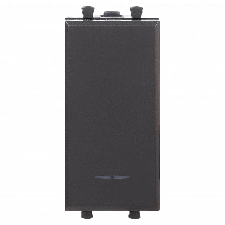 DKC Кнопка модульная, "Avanti", "Черный матовый", 1 модуль