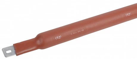 IEK Термоусаживаемая трубка ТТШт 75/25 35 кВ 2,5:1 красная 1м
