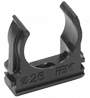 IEK ELASTA Держатель с защёлкой CF25 черный (10 шт/комп)