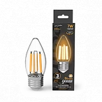 Gauss Лампа Filament Свеча 7W 550lm 2700К Е27 LED 1/10/50