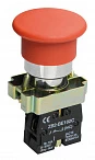 IEK LAY5 Кнопка управления LAY5-BC42Грибок без подсветки красная 1р
