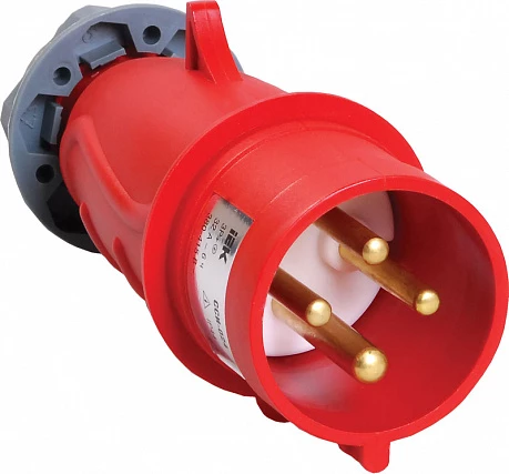 IEK Вилка переносная ССИ-024 32А-6ч/380-415В 3Р+РЕ IP44 MAGNUM