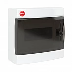 DKC Щиток настенный с дверцей 8 мод.,IP41, белый ,с клеммным блоком 63А