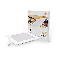 Gauss Светильник Slim квадрат 15W 990lm 3000K 180-265V IP20 монтаж Ø155*155 170*170*22 LED