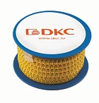 DKC Колечко маркировочное Y,  1,3-3 мм. черное на желтом