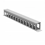 DKC Кабельный органайзер с крышкой 1U, глубина 60 мм, для 19" IT-корпусов, RAL7035