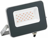 IEK Прожектор LED СДО 07-20R red IP65 серый IEK